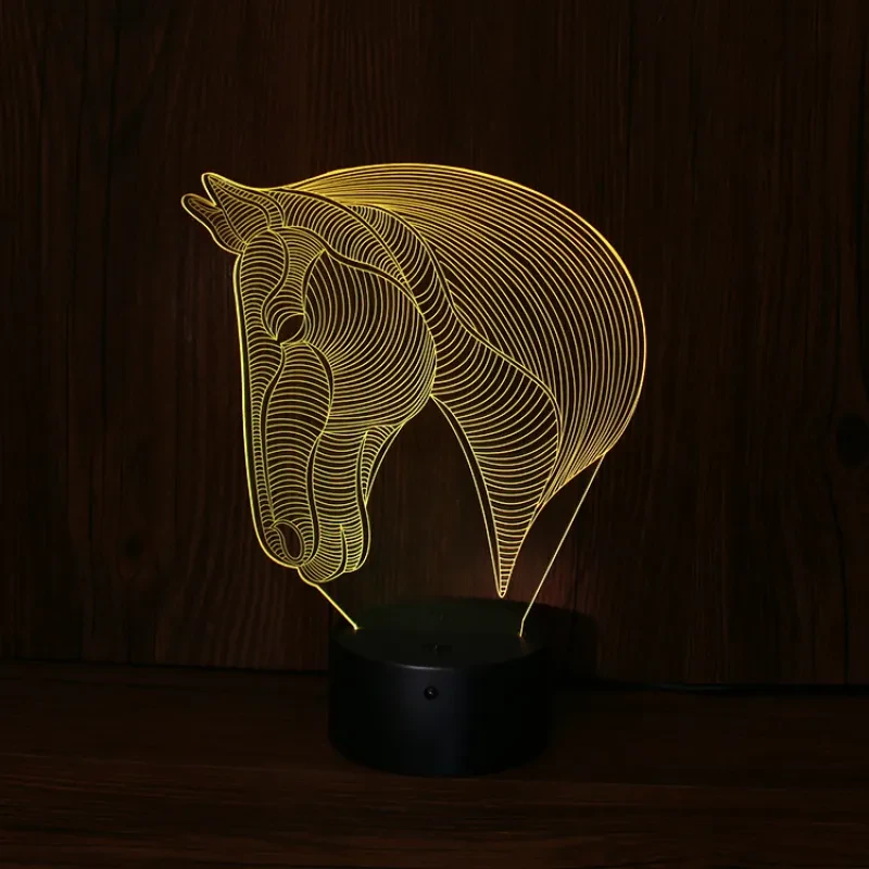 horse's head LED night lights