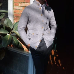 Warm Single Breasted Knitted Cardigan Jacket