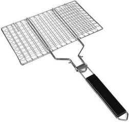 Stainless Steel Barbecue Grill Net with Handle -