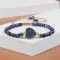 Natural Stone Woven Bracelet Mixed Shape Beads Bracelet Quartz Adjustable Rope Bracelets For Men Women