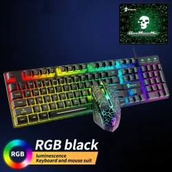 RGB Backlit Gaming Keyboard and Mouse Set - Kuiying T6RGB Combo