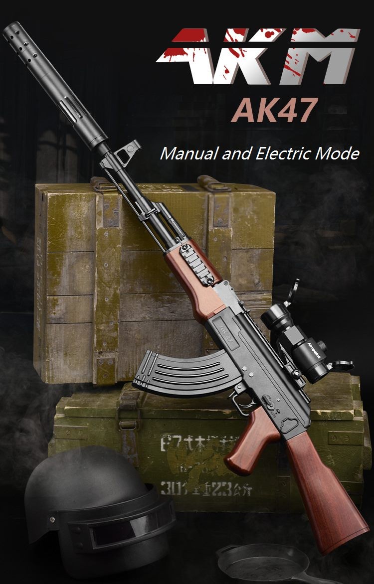 Lanzador eléctrico de bola de gel AK-47 / AK-102