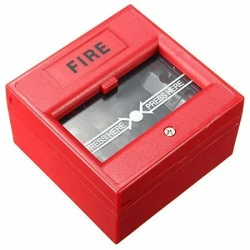 Emergency Fire Alarm with Wired Security Break Glass Button