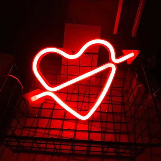 Cupid's Heart LED Neon