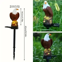 Solar-Powered Eagle LED Garden Lights - Outdoor Landscape Decor for Lawn & Festival Decoration