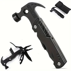 Multi-function Claw Hammer Pliers - Outdoor Camping Hammer, Folding Tool with Knife and Pliers