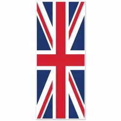 Door Cover Union Jack Plastic 76cm x 1.83m