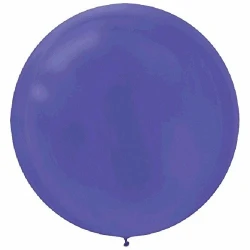 Balloon - 60cm New Purple Round - Pack of 4