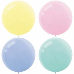 Balloon - 60cm Pastel Assortment - Pack of 4