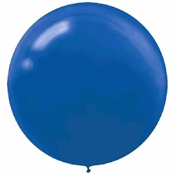 Balloons -  Bright Royal Blue Round  - Pack of 4