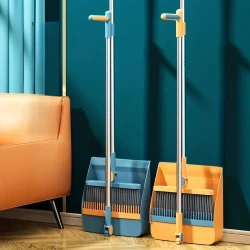 Long-Handle Broom And Dustpan Set