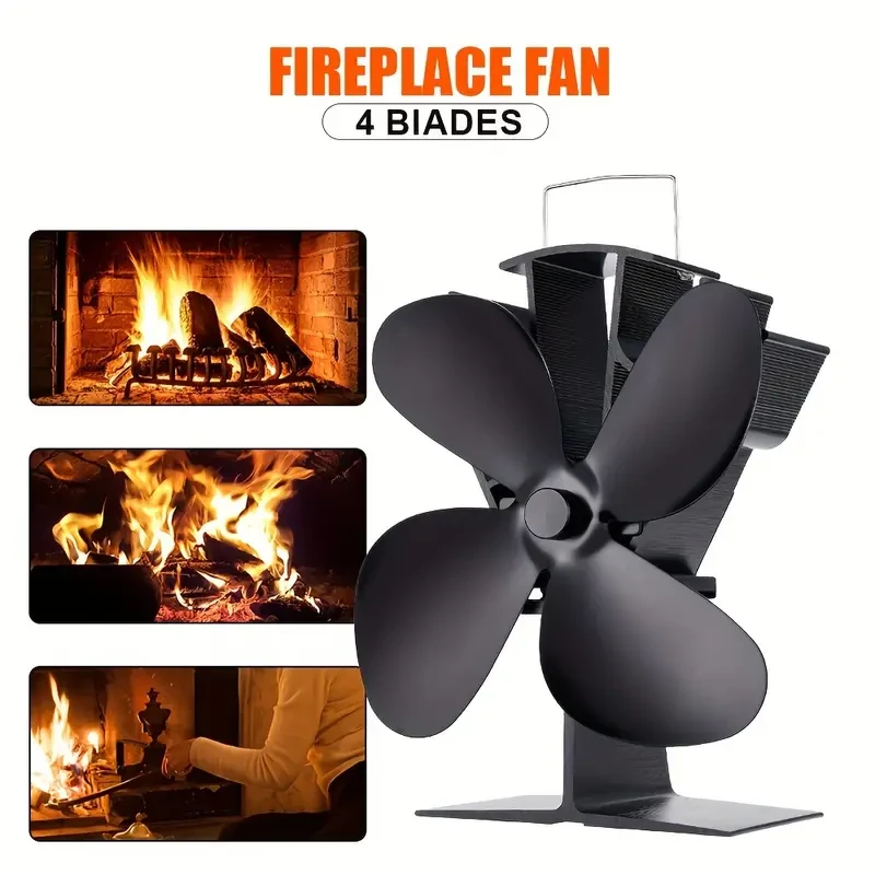Heat powered stove fan