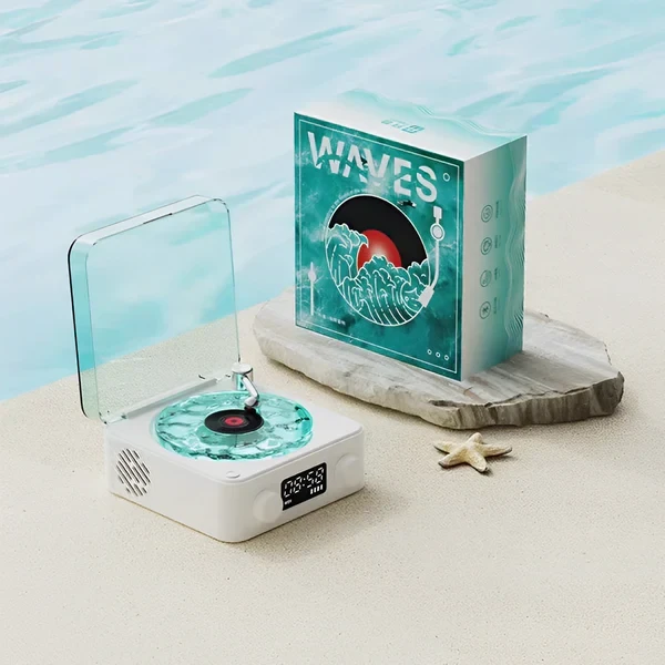 Wavy Vinyl - Retro Turntable Speaker