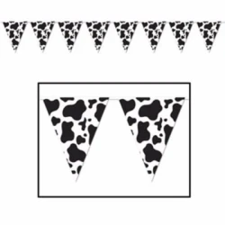 Banner Pennant Cow Print