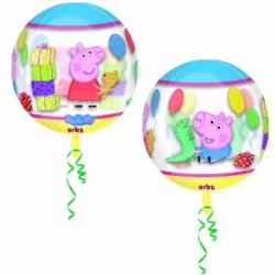 Shape Orbz Balloon Peppa Pig 4 Sided Design