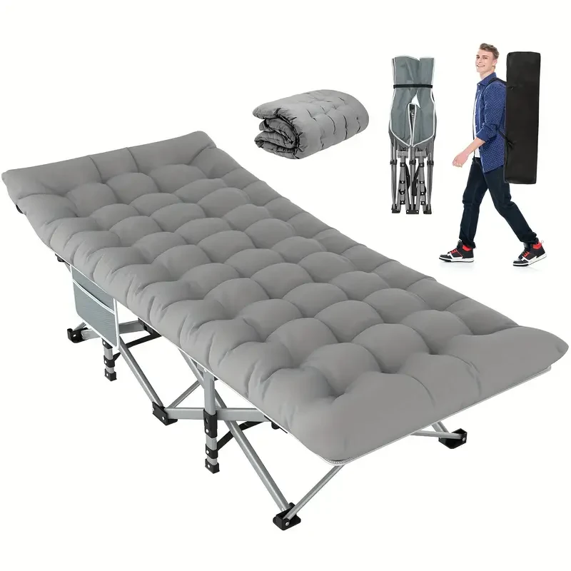 Folding Camping Cot with Mattress, Sleeping Cots