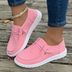 Fashionable Solid Color Skate-Inspired Slip-On Sneakers