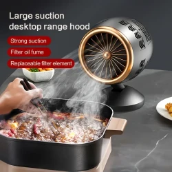 Compact USB-Powered Desktop Range Hood for Home