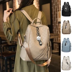 Checkerboard Backpack Casual Shoulder Bag For Women