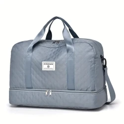 Ultra-Lightweight Large Capacity Argyle Travel Duffle Bag