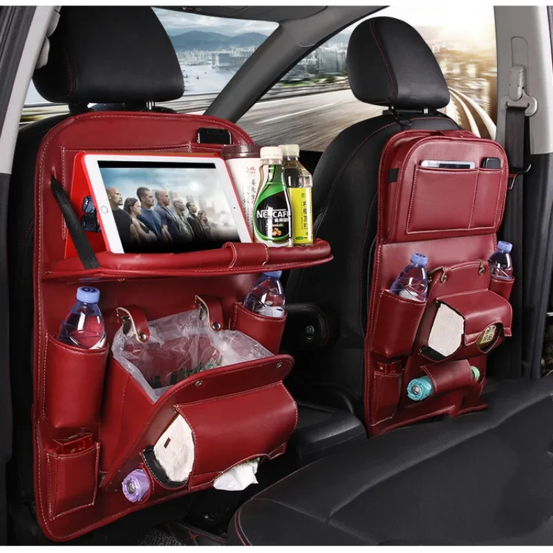 Car Storage Bag Multifunction Seat Back Tray