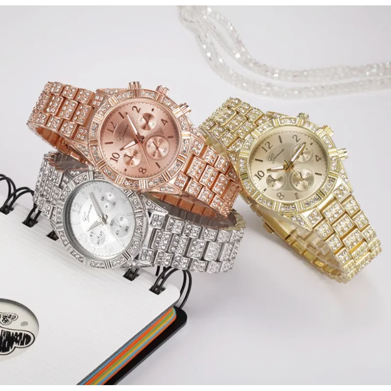 Women Crystal Quartz Analog Wrist Watch