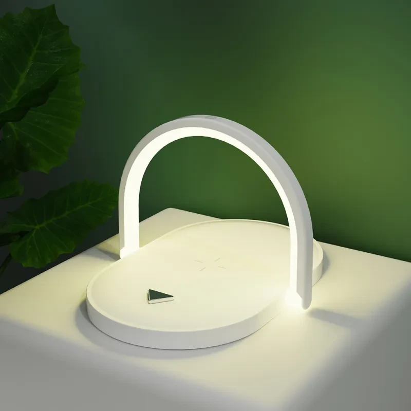 TriLight Wireless Charger & LED Lamp Station