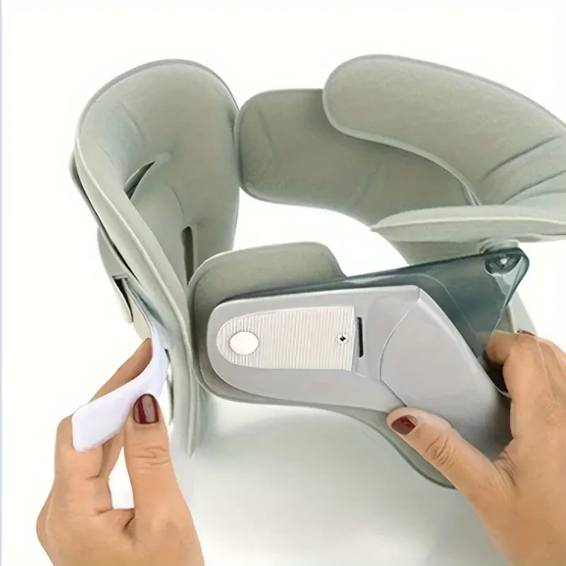 ADJUSTABLE NECK TRACTION DEVICE WITH ERGONOMIC AIRBAG SUPPORT