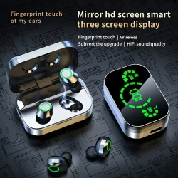 Three-Screen Intelligent Digital Display Wireless Earphones