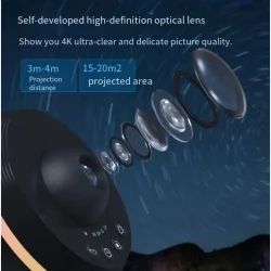 Ultra Clear Galaxy Projector Lamp Rotary Space Ball