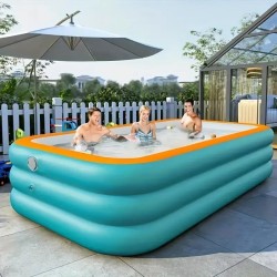 Inflatable swimming pool family