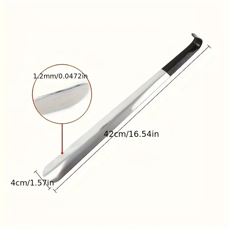 16.5-Inch Stainless Steel Shoehorn