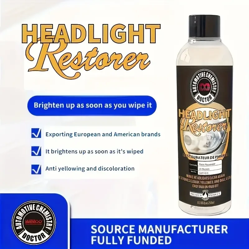 Car Headlight Restoration Fluid