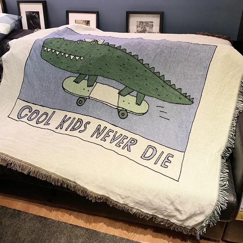 Cool Croc Adventure Throw Blanket