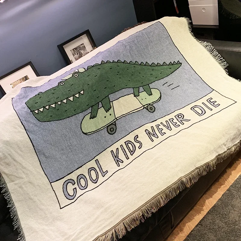Cool Croc Adventure Throw Blanket