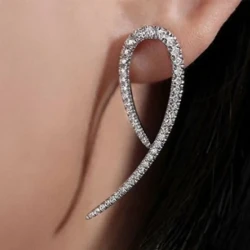 New Style Diamond Plated Metal Earrings