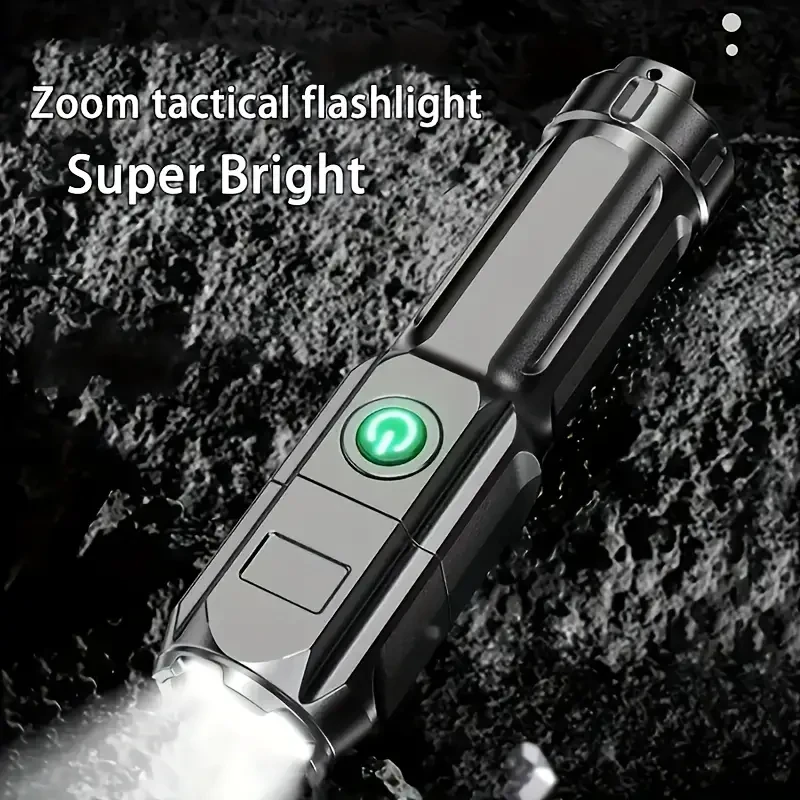 Super Bright Zoomable Flashlight - Portable and Rechargeable