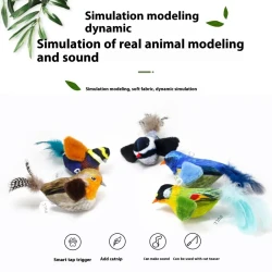 Pet Simulation Bird Sound Plush Toy