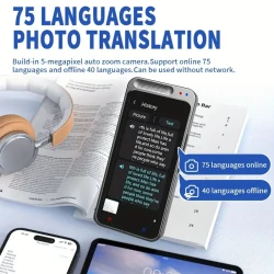 Instant Language Translator Device - No WiFi Needed, 5-Way Portable Translator