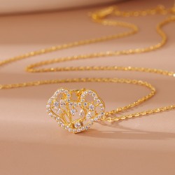 Net Red Wind Light Luxury Full Diamond Necklace