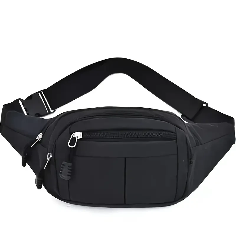 Simple Solid Color Waist Bag - Fashion Crossbody and Sports Bag