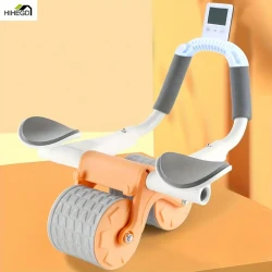 Rebound Abdominal Wheel - Ab Roller with Elbow Support and Timer