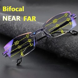 Biofocal Near FAR Progressive And Anti-Blue Eyewear HD lens Diamond-Cut