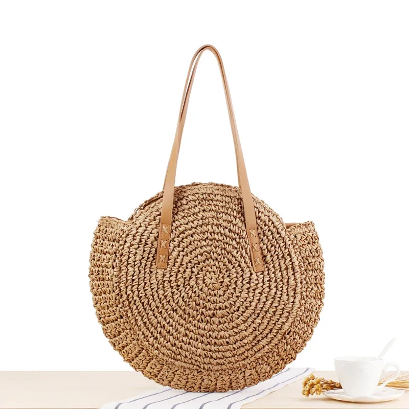 Round Summer Beach Handbag