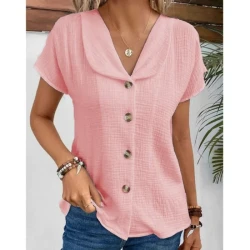 Summer Chic Buttoned Women's Cardigan Top