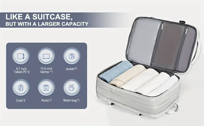 Waterproof Large-Capacity Travel Backpack for Ladies and Men