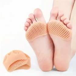 2-Piece Silicone Metatarsal Pads - Toe Separation & Forefoot Support Insoles
