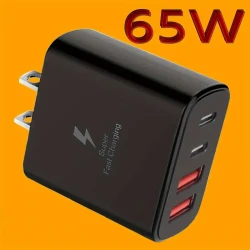 65W Super Fast USB C Wall Charger for iPhone 15 and iPad