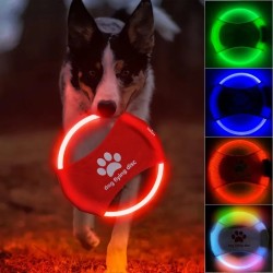 Dog Flying Discs Light Glowing LED LuminousTrainning