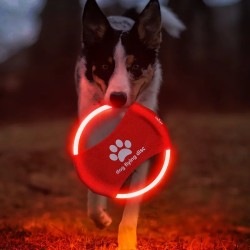 Dog Flying Discs Light Glowing LED LuminousTrainning